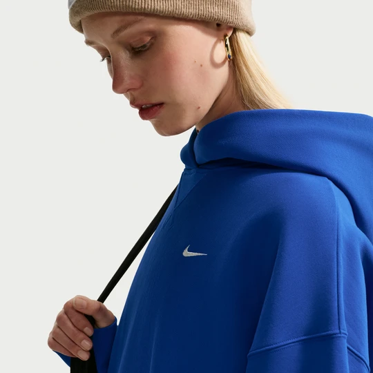 Zdjęcie produktu Damska bluza z kapturem o kroju oversize Nike Studio Fleece Heavyweight - Niebieski