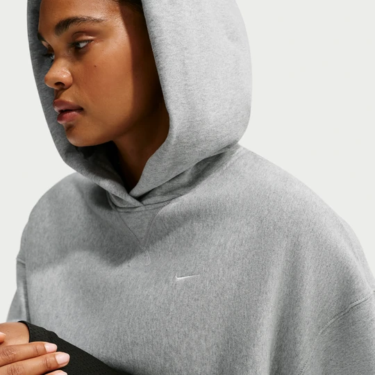 Zdjęcie produktu Damska bluza z kapturem o kroju oversize Nike Studio Fleece Heavyweight - Szary
