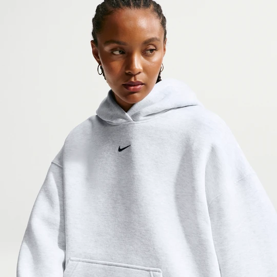 Zdjęcie produktu Damska bluza z kapturem o kroju oversize Nike Studio Fleece Medium Weight - Brązowy