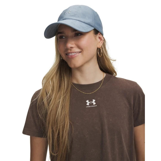 Zdjęcie produktu Damska czapka z daszkiem Under Armour UA Blitzing Low - niebieska