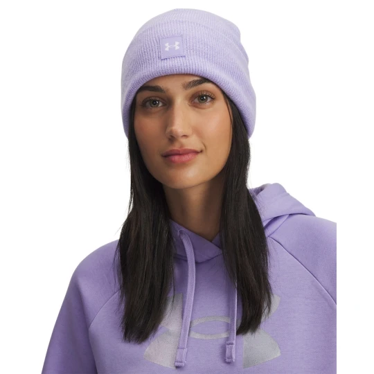 Zdjęcie produktu Damska czapka zimowa Under Armour W HALFTIME BEANIE - fioletowa