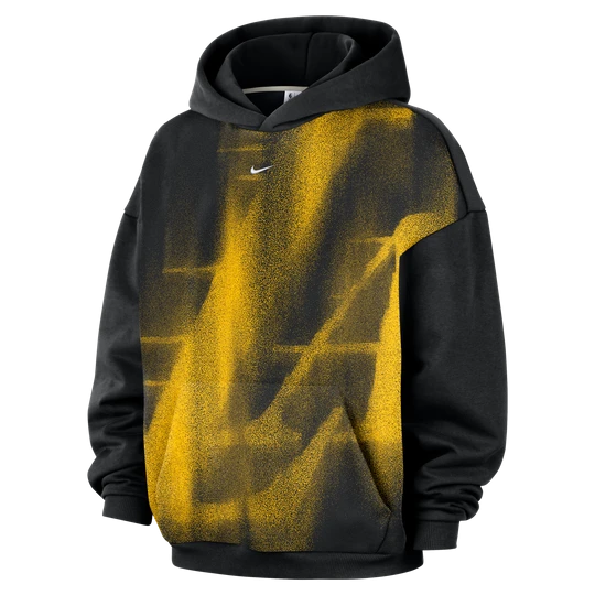 Zdjęcie produktu Damska dzianinowa bluza z kapturem do koszykówki Los Angeles Lakers Standard Issue Icon - Czerń Nike