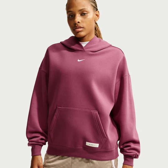 Zdjęcie produktu Damska funkcjonalna bluza z kapturem do koszykówki Therma-FIT Nike - Czerwony