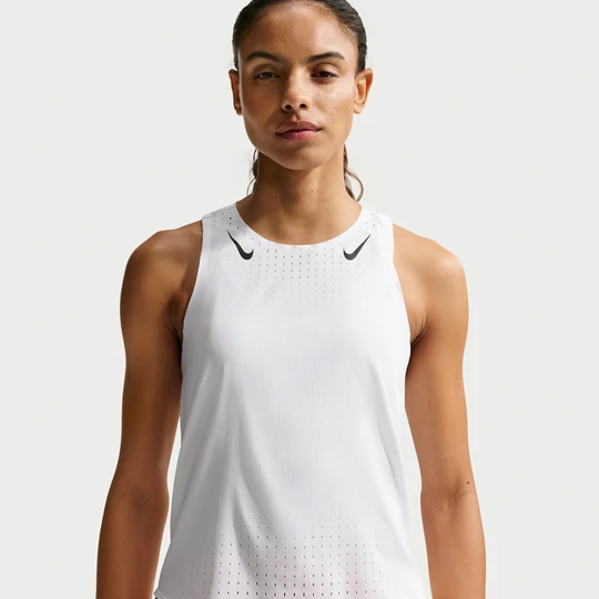 Zdjęcie produktu Damska koszulka bez rękawów do biegania Dri-FIT ADV Nike AeroSwift - Biel