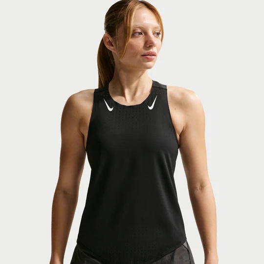 Zdjęcie produktu Damska koszulka bez rękawów do biegania Dri-FIT ADV Nike AeroSwift - Czerń