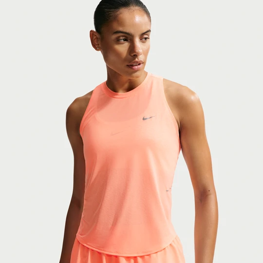 Zdjęcie produktu Damska koszulka bez rękawów do biegania Dri-FIT Nike Swift Breathe - Pomarańczowy