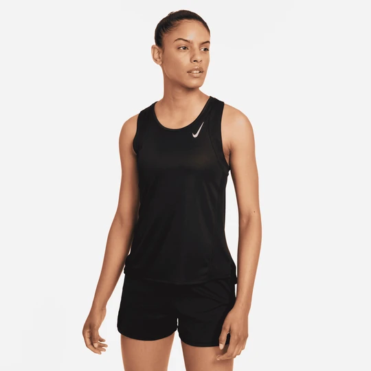 Zdjęcie produktu Damska koszulka bez rękawów do biegania Nike Dri-FIT Race - Czerń