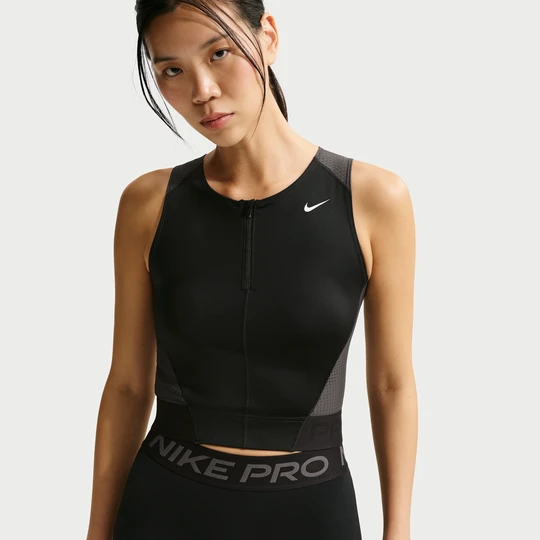 Zdjęcie produktu Damska koszulka bez rękawów Dri-FIT Nike Pro - Czerń