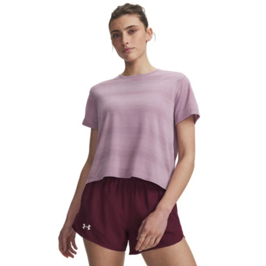Zdjęcie produktu Damska koszulka do biegania Under Armour UA Velociti Shortsleeve - fioletowa