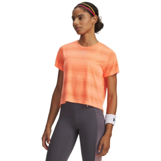 Zdjęcie produktu Damska koszulka do biegania Under Armour UA Velociti Shortsleeve - pomarańczowa