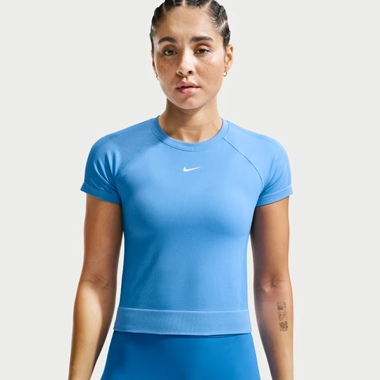 Zdjęcie produktu Damska koszulka Dri-FIT Nike Pro Seamless - Niebieski