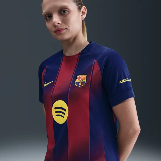 Zdjęcie produktu Damska koszulka piłkarska Nike Dri-FIT FC Barcelona Stadium 2025/26 (wersja domowa) – replika - Niebieski