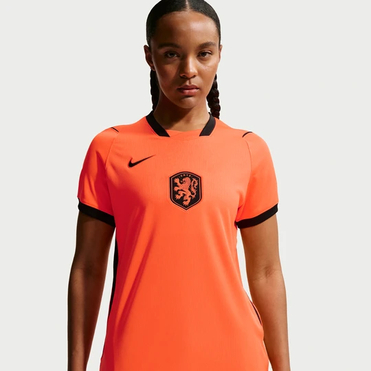 Zdjęcie produktu Damska koszulka piłkarska Nike Dri-FIT reprezentacja Holandii Stadium 2026 (wersja domowa) - Pomarańczowy