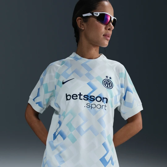 Zdjęcie produktu Damska koszulka piłkarska Nike Dri-FIT Inter Mediolan Stadium 2025/26 (wersja wyjazdowa) – replika - Niebieski