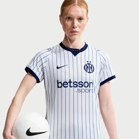 Zdjęcie produktu Damska koszulka piłkarska Nike Dri-FIT Inter Mediolan Stadium 2026 / 27 (wersja wyjazdowa) – replika - Biel