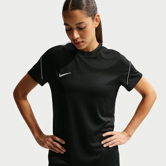Zdjęcie produktu Damska koszulka piłkarska z krótkim rękawem Nike Dri-FIT Strike - Czerń