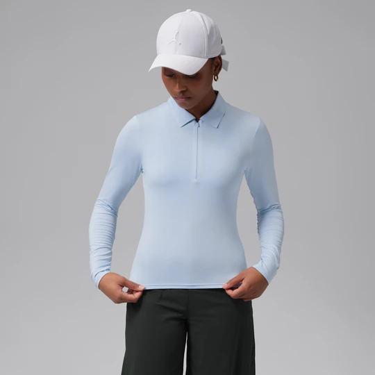 Zdjęcie produktu Damska koszulka polo do golfa z długim rękawem Dri-FIT Jordan - Niebieski
