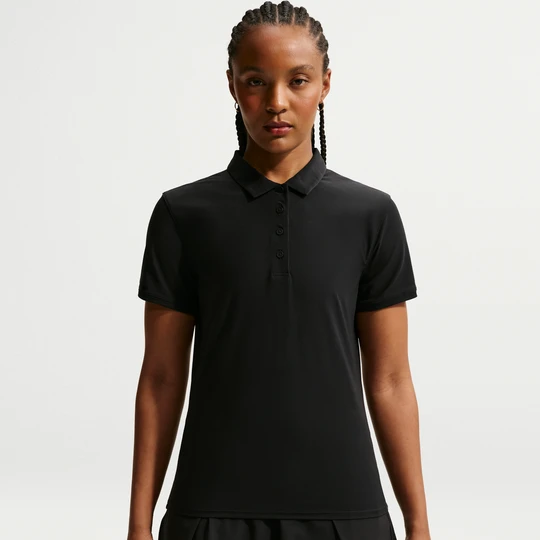 Zdjęcie produktu Damska koszulka polo z krótkim rękawem do golfa Dri-FIT Nike Victory - Czerń