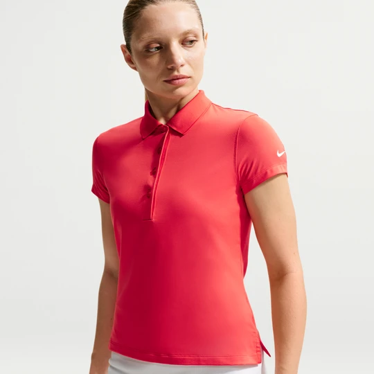 Zdjęcie produktu Damska koszulka polo z krótkim rękawem do golfa Nike Golf Club Dri-FIT UV - Czerwony