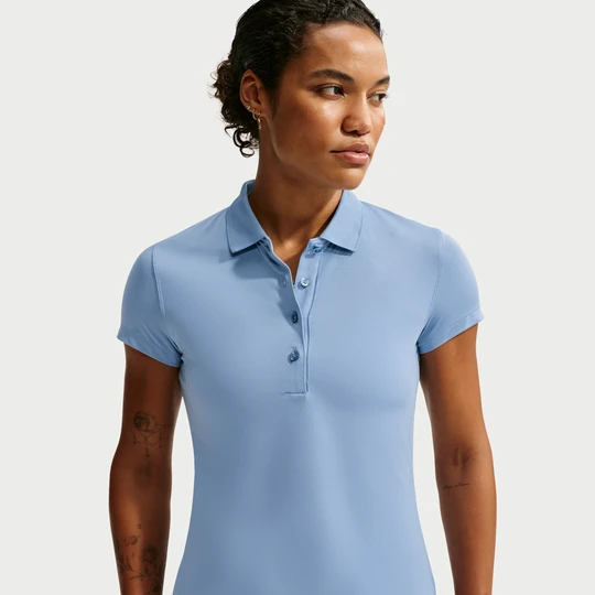 Zdjęcie produktu Damska koszulka polo z krótkim rękawem do golfa Nike Golf Club Dri-FIT UV - Niebieski