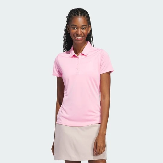 Zdjęcie produktu Damska koszulka polo z krótkim rękawem Solid Performance Adidas Light Pink