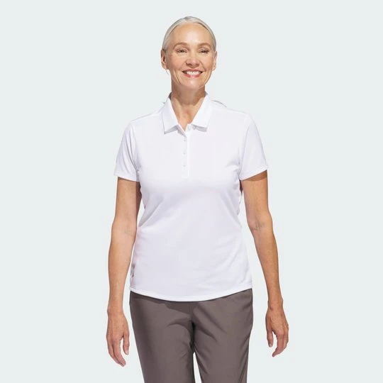 Zdjęcie produktu Damska koszulka polo z krótkim rękawem Solid Performance Adidas biały
