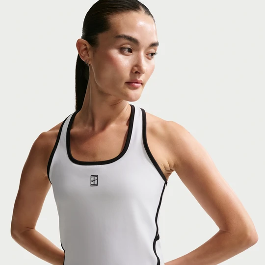 Zdjęcie produktu Damska koszulka tenisowa bez rękawów Dri-FIT Nike Advantage - Biel
