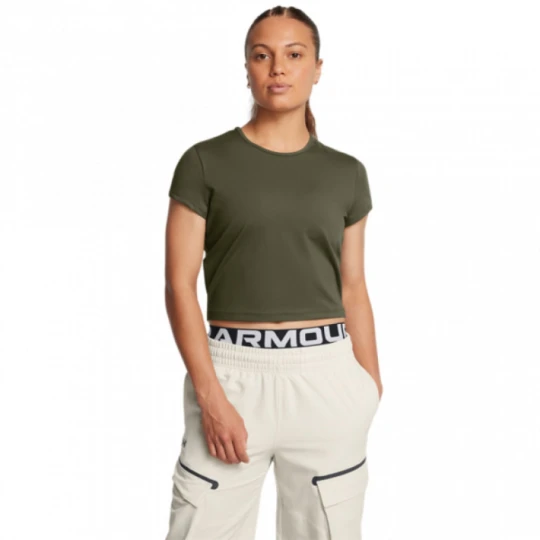 Zdjęcie produktu Damska koszulka treningowa Under Armour Meridian Baby Tee - oliwkowa / khaki