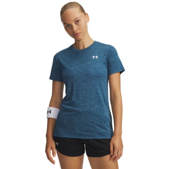 Zdjęcie produktu Damska koszulka treningowa Under Armour Tech SSC- Twist - granatowa