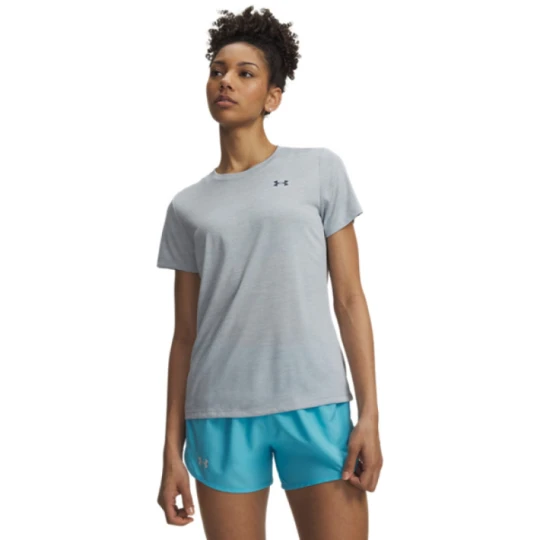 Zdjęcie produktu Damska koszulka treningowa Under Armour Tech SSC- Twist - niebieska