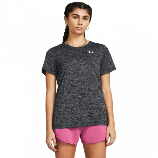 Zdjęcie produktu Damska koszulka treningowa Under Armour Tech SSC- Twist - szara