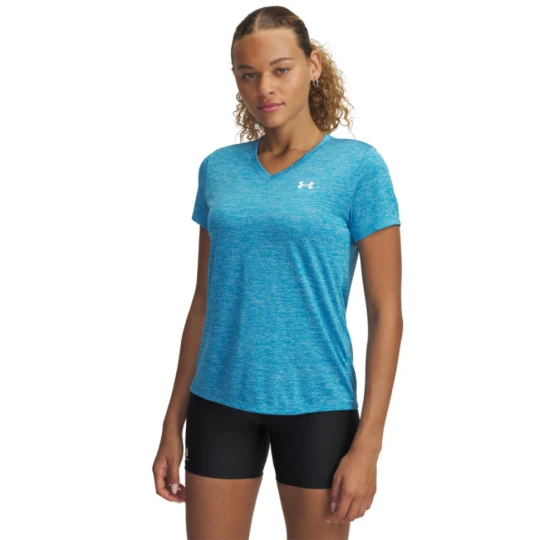 Zdjęcie produktu Damska koszulka treningowa Under Armour Tech SSV- Twist - niebieska