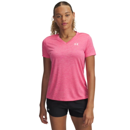 Zdjęcie produktu Damska koszulka treningowa Under Armour Tech SSV- Twist - różowa