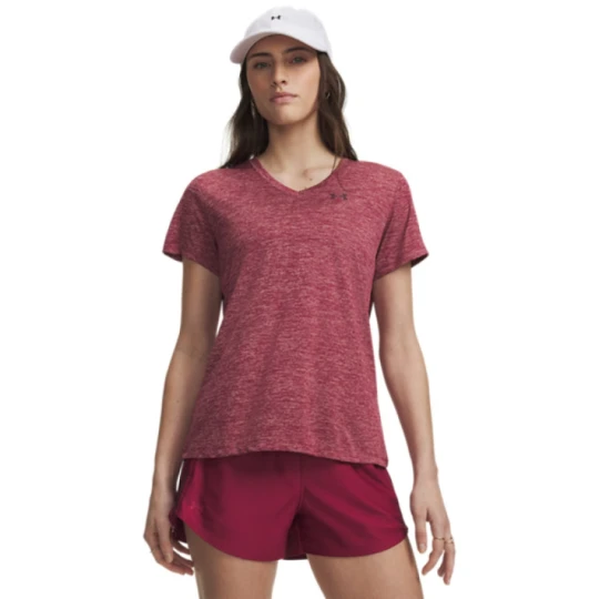 Zdjęcie produktu Damska koszulka treningowa Under Armour Tech SSV - Twist - różowa