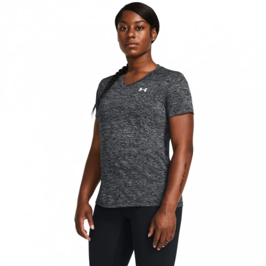 Zdjęcie produktu Damska koszulka treningowa Under Armour Tech SSV- Twist - szara
