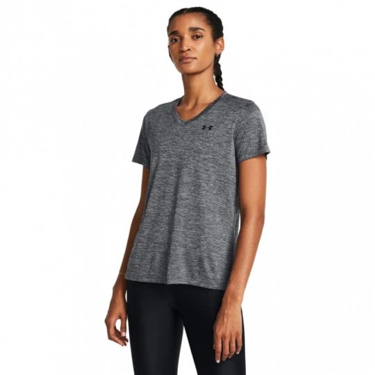 Zdjęcie produktu Damska koszulka treningowa Under Armour Tech SSV- Twist - szara