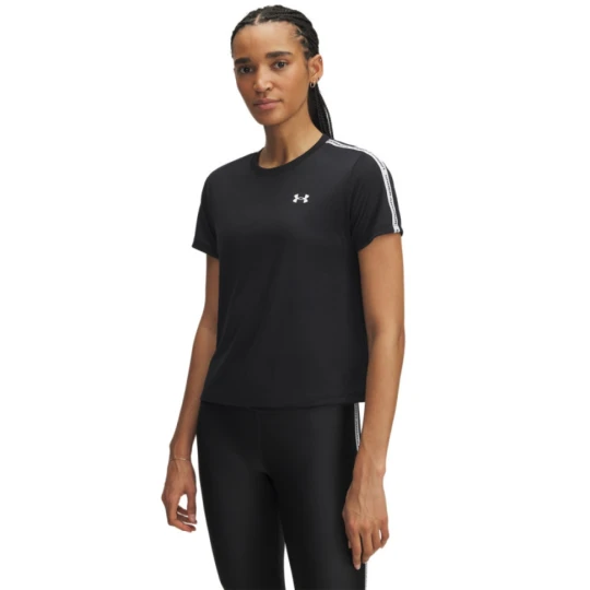 Zdjęcie produktu Damska koszulka treningowa Under Armour UA Tech WM Tape SS - czarna