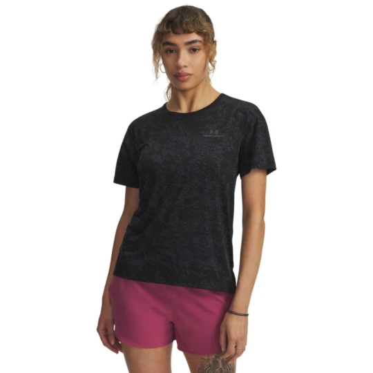 Zdjęcie produktu Damska koszulka treningowa Vanish Energy SS 2.0 Print - czarna Under Armour