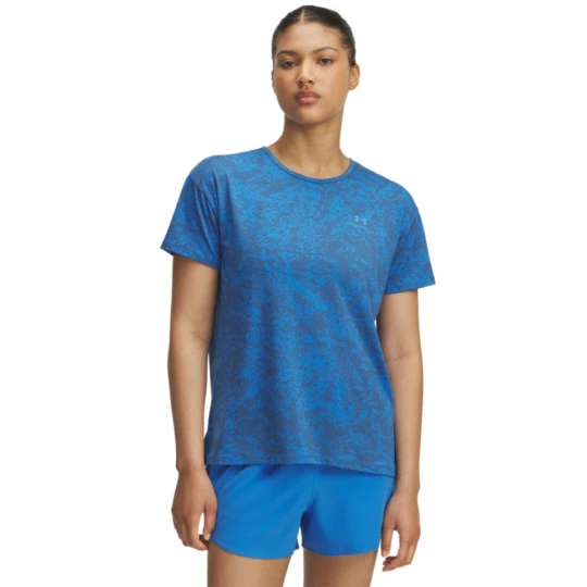 Zdjęcie produktu Damska koszulka treningowa Vanish Energy SS 2.0 Print - niebieska Under Armour