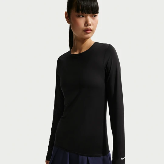 Zdjęcie produktu Damska koszulka z długim rękawem do golfa Nike Golf Club Dri-FIT UV - Czerń