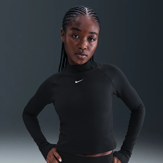 Zdjęcie produktu Damska koszulka z długim rękawem Dri-FIT Nike Pro - Czerń
