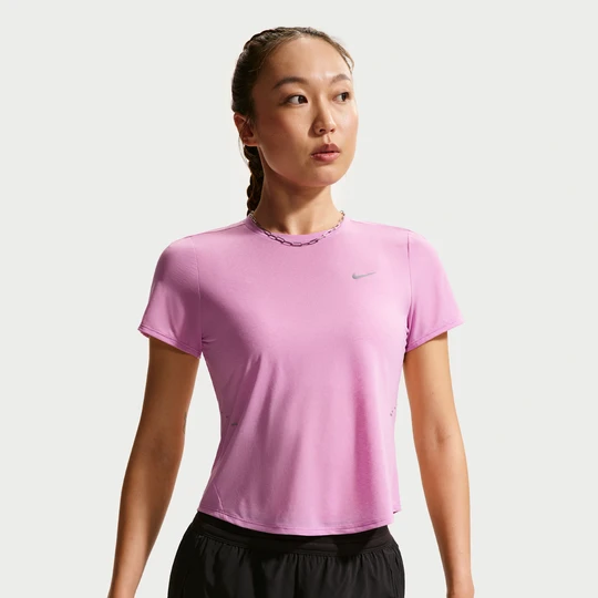Zdjęcie produktu Damska koszulka z krótkim rękawem do biegania Dri-FIT Nike Swift Breathe - Fiolet