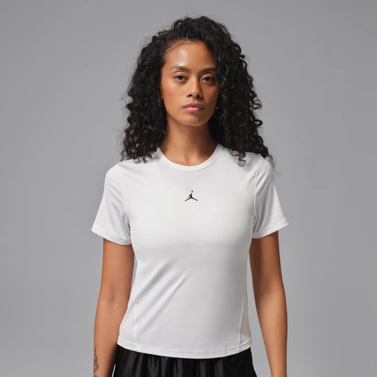 Zdjęcie produktu Damska koszulka z krótkim rękawem Dri-FIT Jordan Sport Essentials - Biel