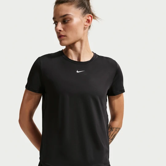 Zdjęcie produktu Damska koszulka z krótkim rękawem Dri-FIT Nike One Classic - Czerń