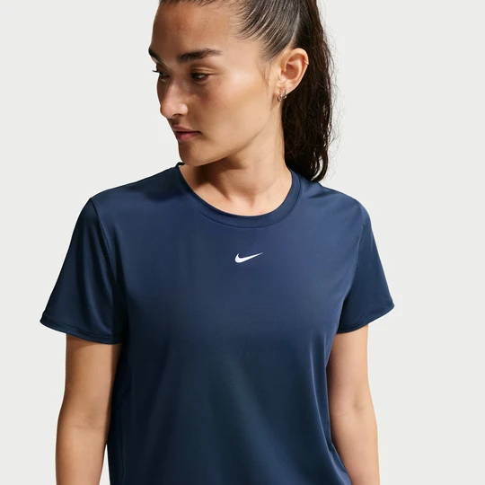 Zdjęcie produktu Damska koszulka z krótkim rękawem Dri-FIT Nike One Classic - Niebieski