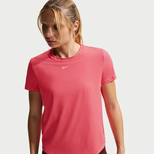 Zdjęcie produktu Damska koszulka z krótkim rękawem Dri-FIT Nike One Classic - Różowy