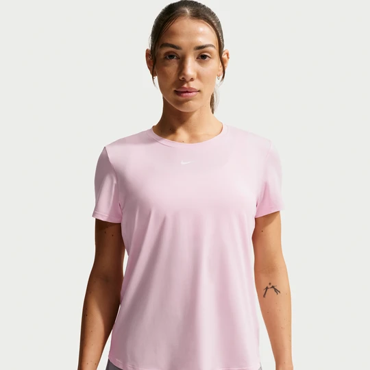 Zdjęcie produktu Damska koszulka z krótkim rękawem Dri-FIT Nike One Classic - Różowy