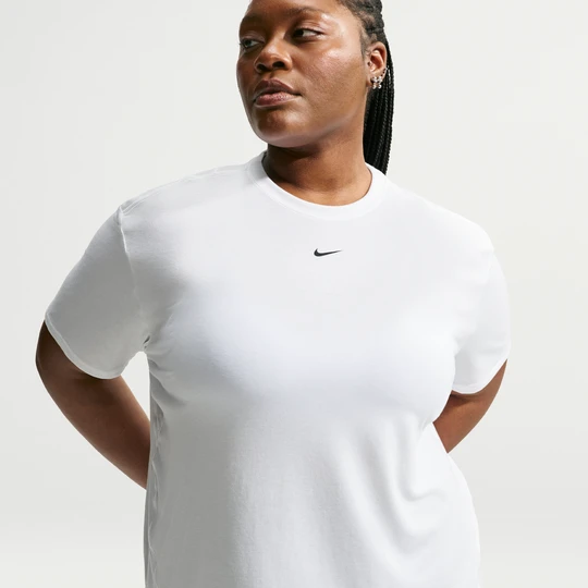 Zdjęcie produktu Damska koszulka z krótkim rękawem Dri-FIT Nike One Relaxed (duże rozmiary) - Biel