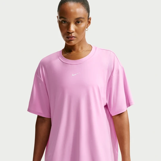 Zdjęcie produktu Damska koszulka z krótkim rękawem Dri-FIT Nike One - Różowy