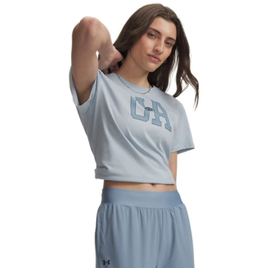 Zdjęcie produktu Damska koszulka z krótkim rękawem Under Armour UA W ICON FLCE GRAPHC SS - niebieska